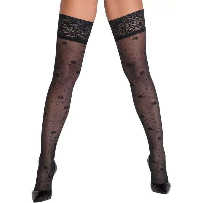 Self‑supporting stockings Cottelli Collection Hold-ups Rose 5 Photo 2
