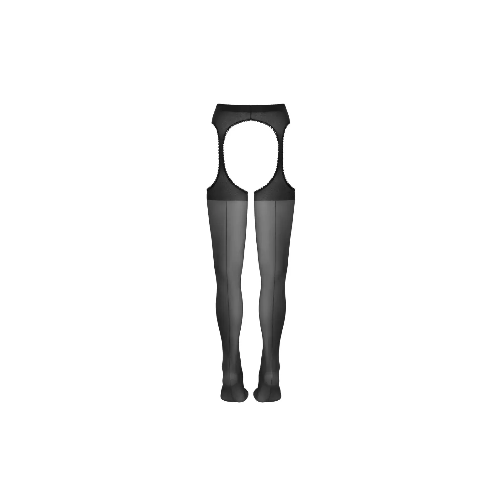 Suspender Stockings Black 2 - Cottelli Collection Photo 7