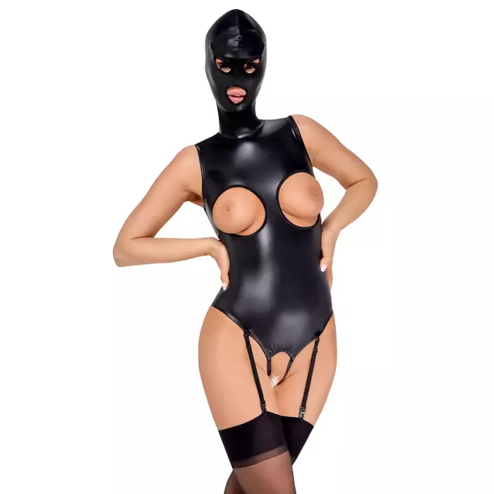 bad kitty Body & Mask S — crotchless vegan leather body Photo 3