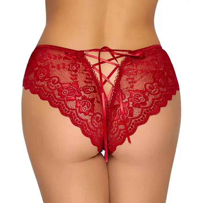 Cottelli Collection atvērtas biksītes sarkanās XL Photo 4