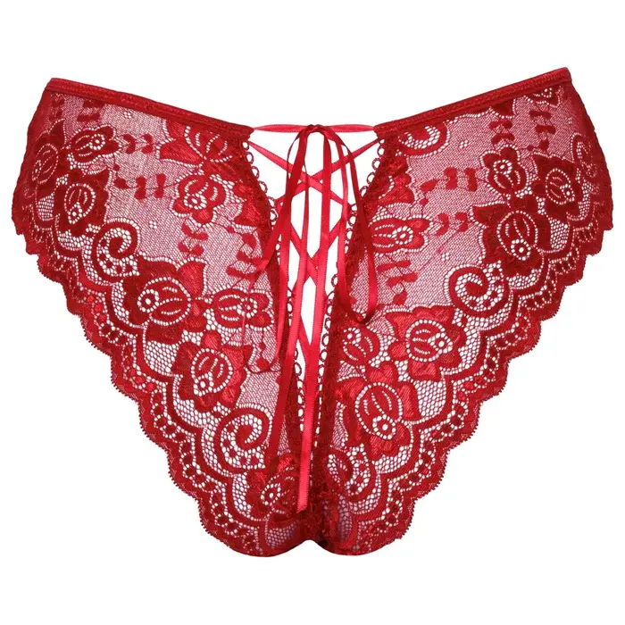 Cottelli Collection atvērtas biksītes sarkanās XL Photo 6