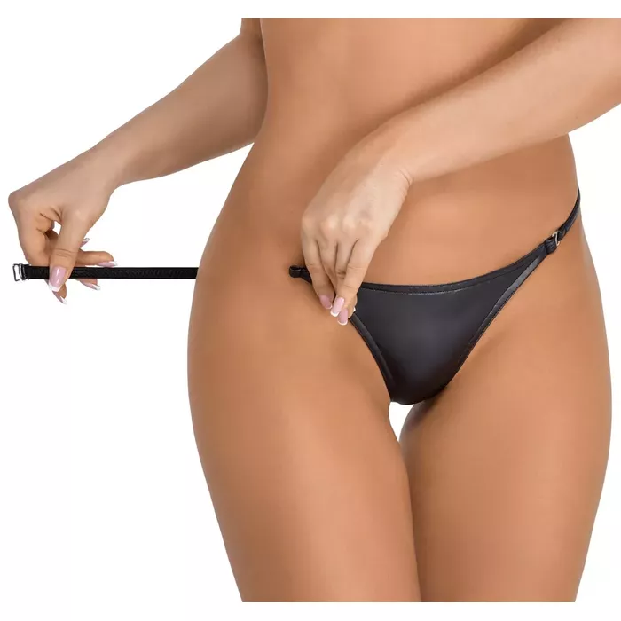 Thong underwear Noir G-String S/M Photo 2