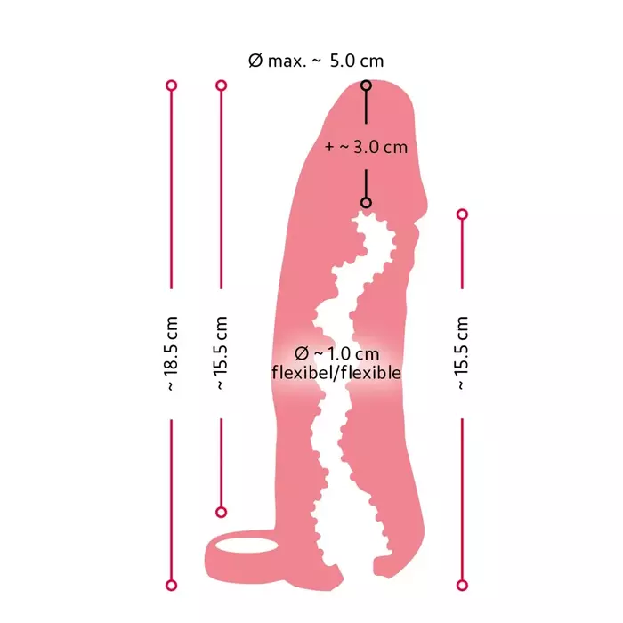 Masturbator Nature Skin Extender Medium — 18.5 cm Photo 14