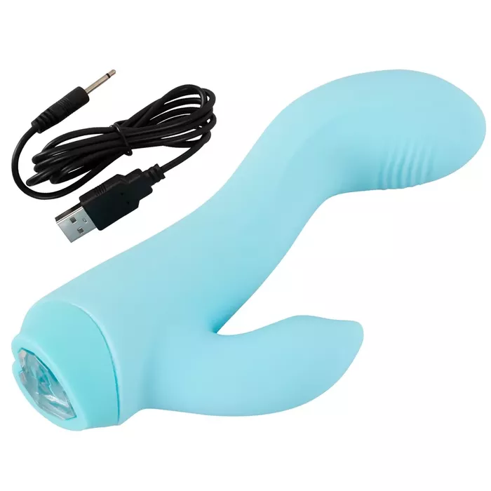 Cuties Mini Vibrator Blue — silicone compact vibrator Photo 11