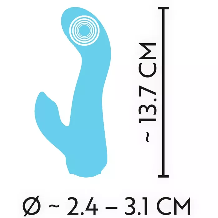 Cuties Mini Vibrator Blue — silicone compact vibrator Photo 12