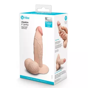 b-Vibe Slipskin 6" Girthy Crea