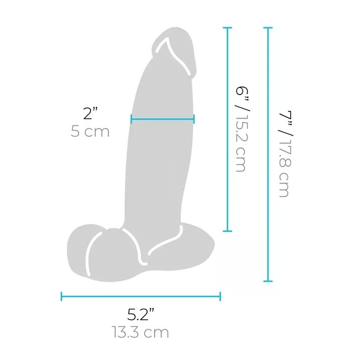 Dildo b-vibe Slipskin 7" Girthy — silicone, realistic Photo 10
