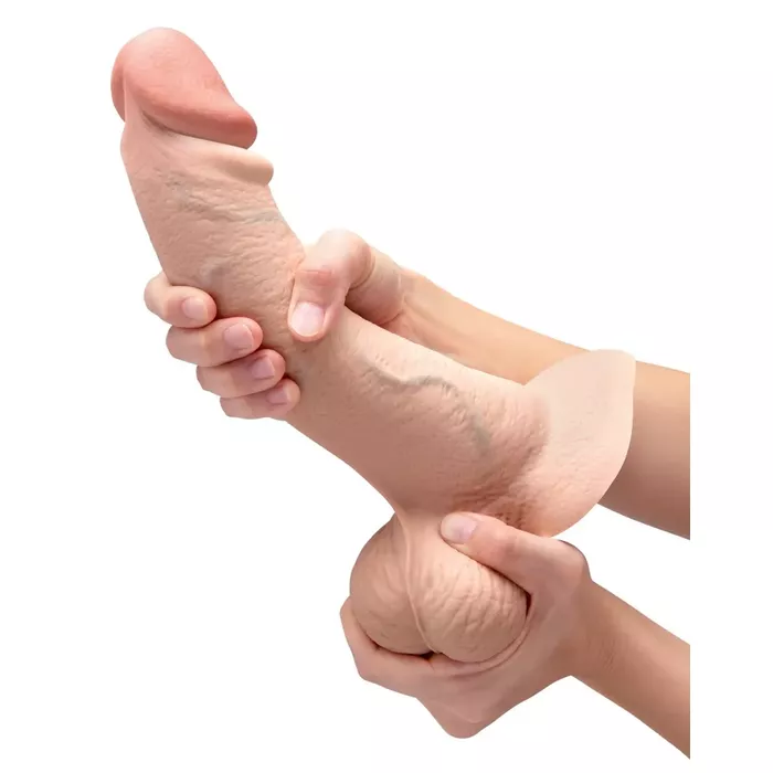 Dildo b-vibe slipskin 10" curved — silicone 22.3 cm Photo 9