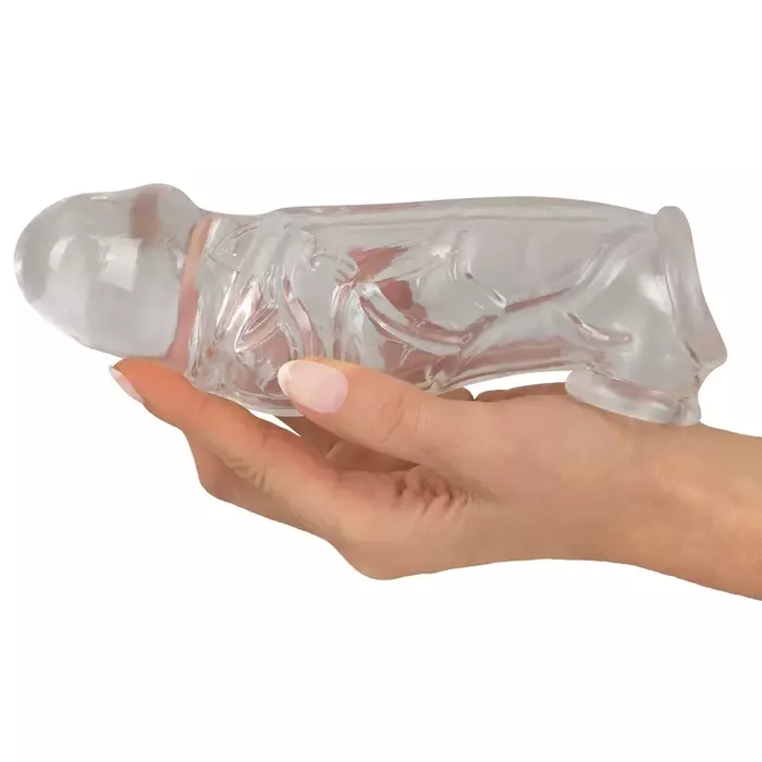 Penis sleeve Crystal Crystal Clear — transparent TPE 19.2 cm Photo 5