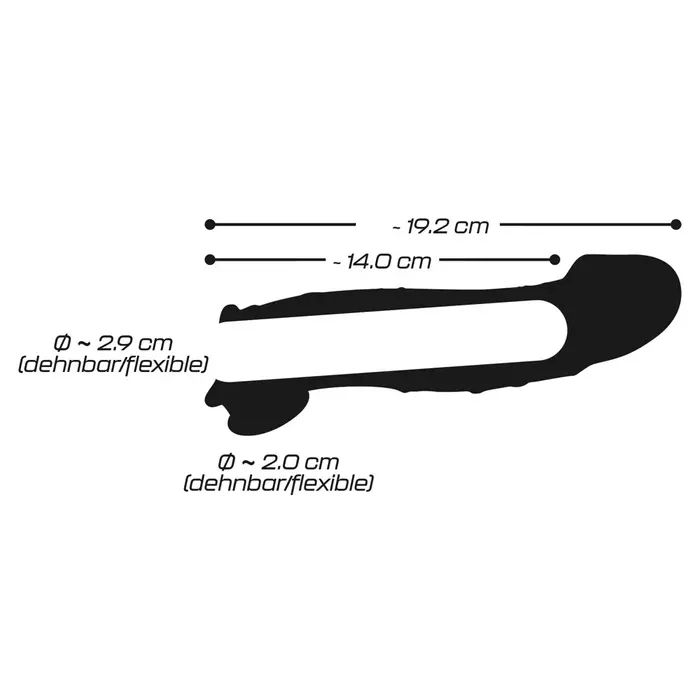 Penis sleeve Crystal Crystal Clear — transparent TPE 19.2 cm Photo 9
