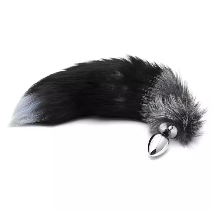 Anal plug Alive Black&White Fox Tail M Photo 2