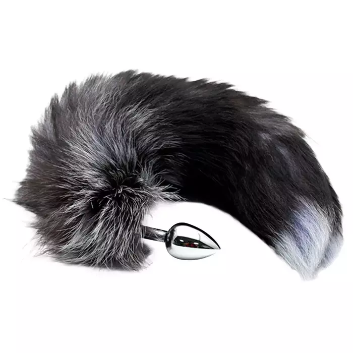 Anal plug Alive Black&White Fox Tail M Photo 3