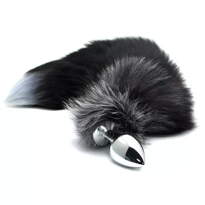 Anal plug Alive Black&White Fox Tail M Photo 5