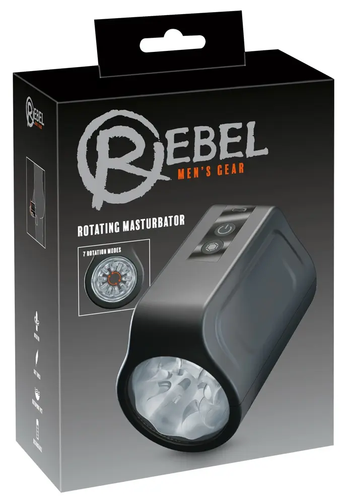 Rebel вращающийся силиконовый мастурбатор — 12,2 см Photo 15