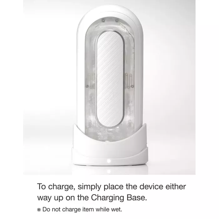 Мастурбатор Tenga Flip Zero Gravity White — перезаряжаемый, 2 мотора Photo 8