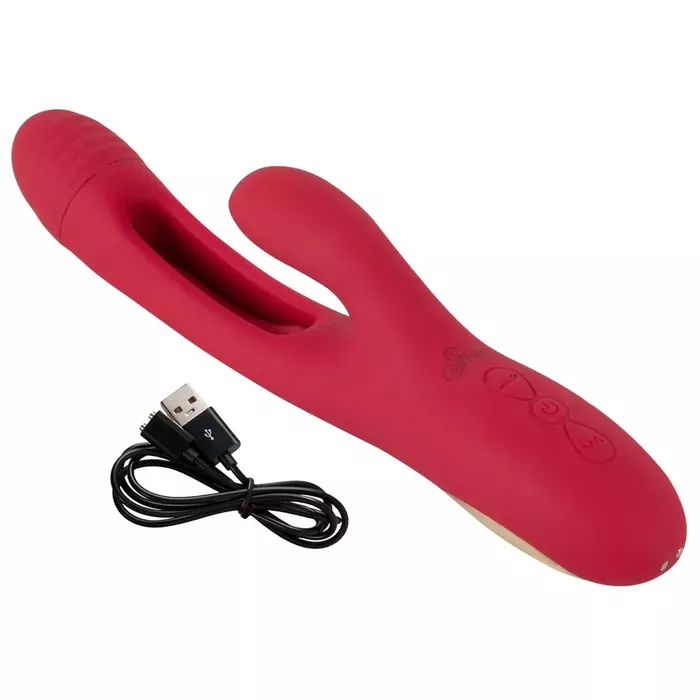 Vibrator Sweet Smile Rabbit Flicking — silicone, waterproof Photo 10