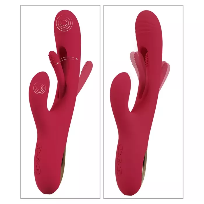 Vibrator Sweet Smile Rabbit Flicking — silicone, waterproof Photo 11