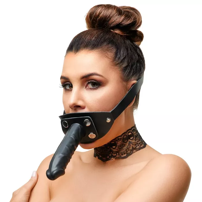 Ādas kļuoks ZADO 20202541001 ar noņemamu lateksa dildo Photo 2