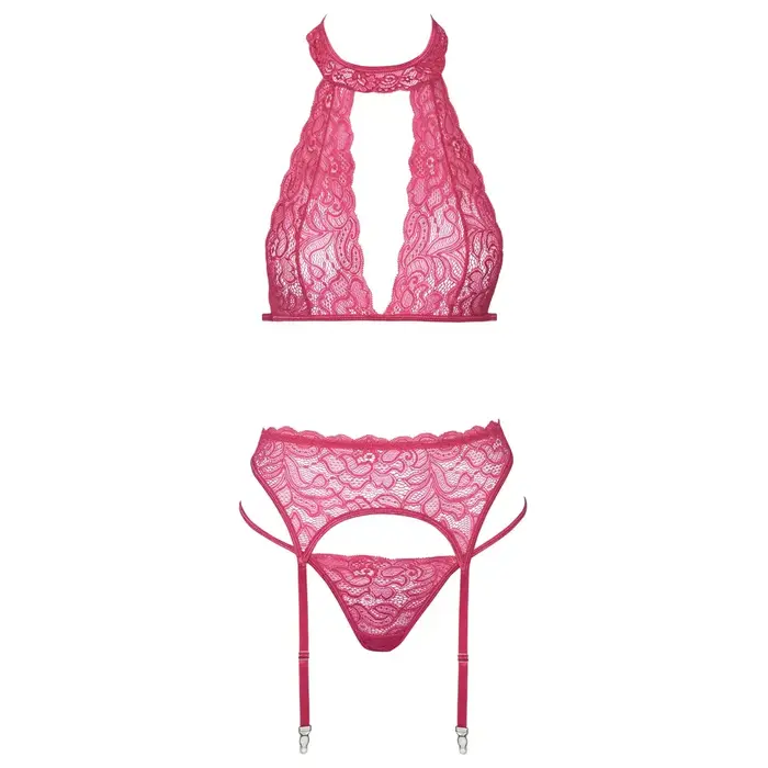 Lingerie set Cottelli Collection L/XL — bra, suspender belt, thong Photo 6