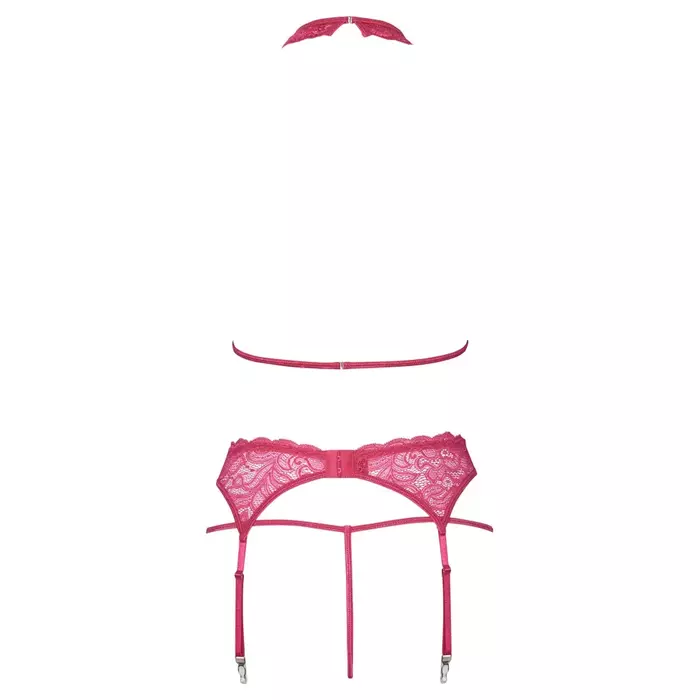 Lingerie set Cottelli Collection L/XL — bra, suspender belt, thong Photo 7