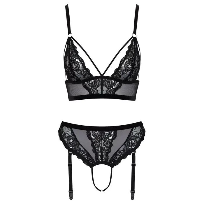 Cottelli Collection Bralette & crotchless thong, size XL Photo 8