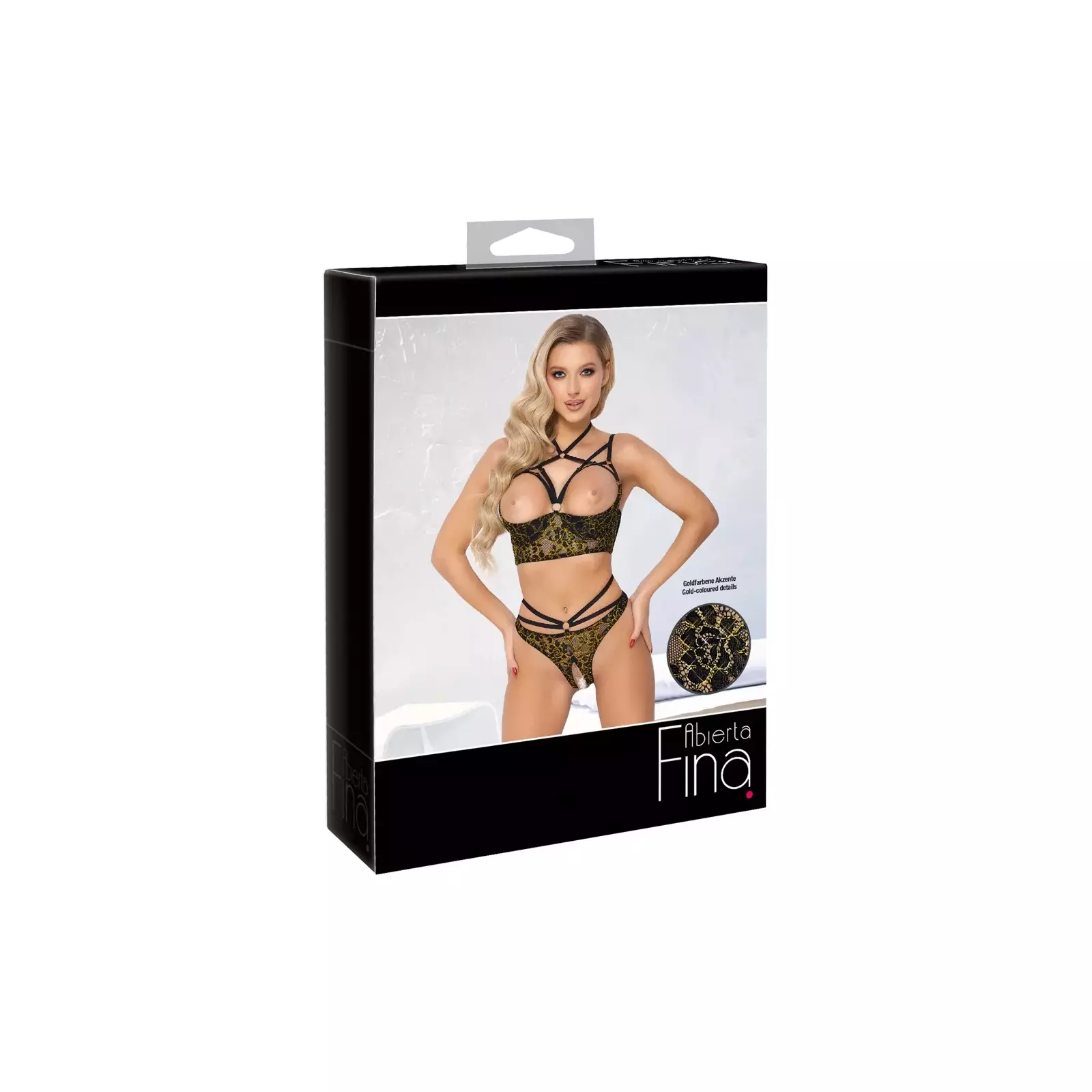 Krūšturis komplekts Gold Abierta Fina 80B/M Photo 1