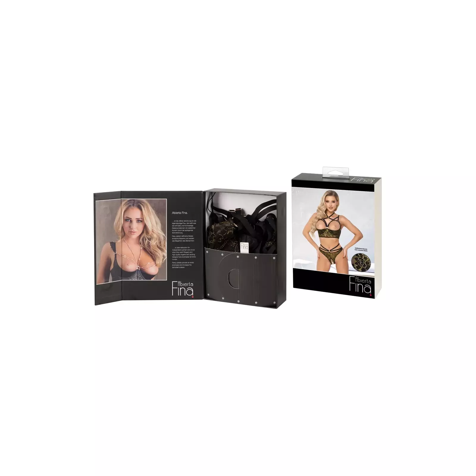 Krūšturis komplekts Gold Abierta Fina 80B/M Photo 13