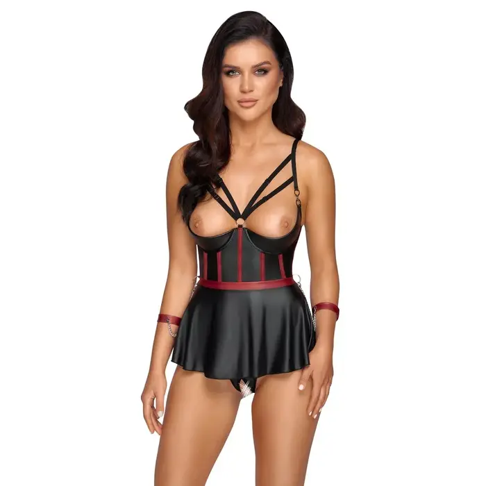 Lingerie set Cottelli Collection Lift Bra Set Bondage 85C Photo 3