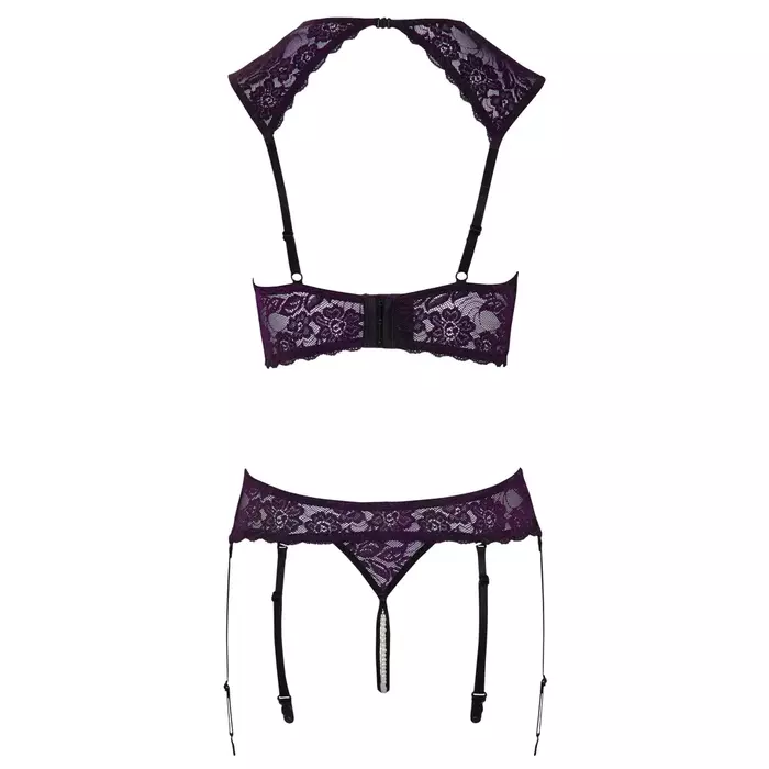 Cottelli Collection Shelf Bra Set Purple 75B Photo 9