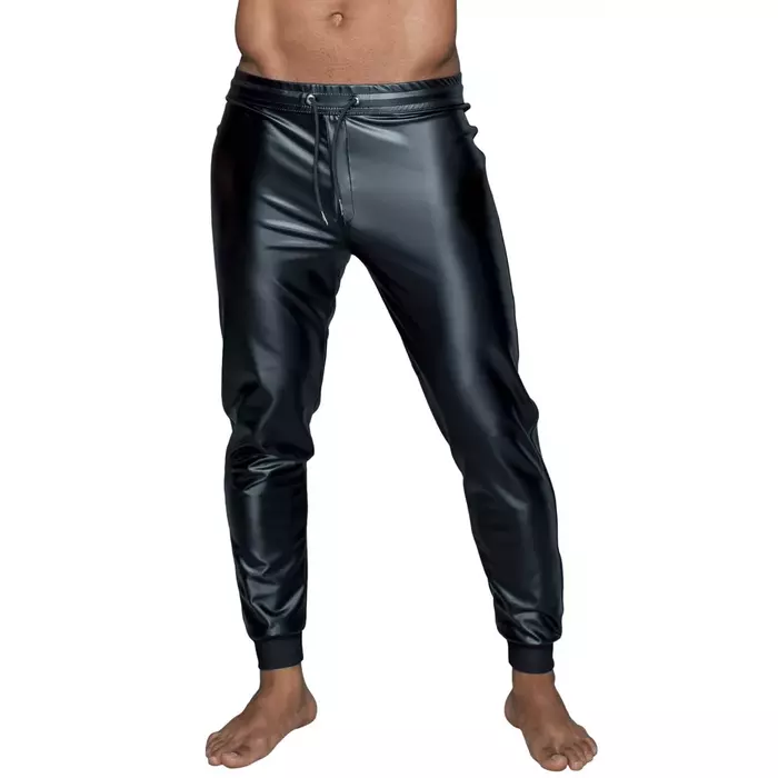 Treggings Noir Men L — Noir treggings power wetlook Photo 2