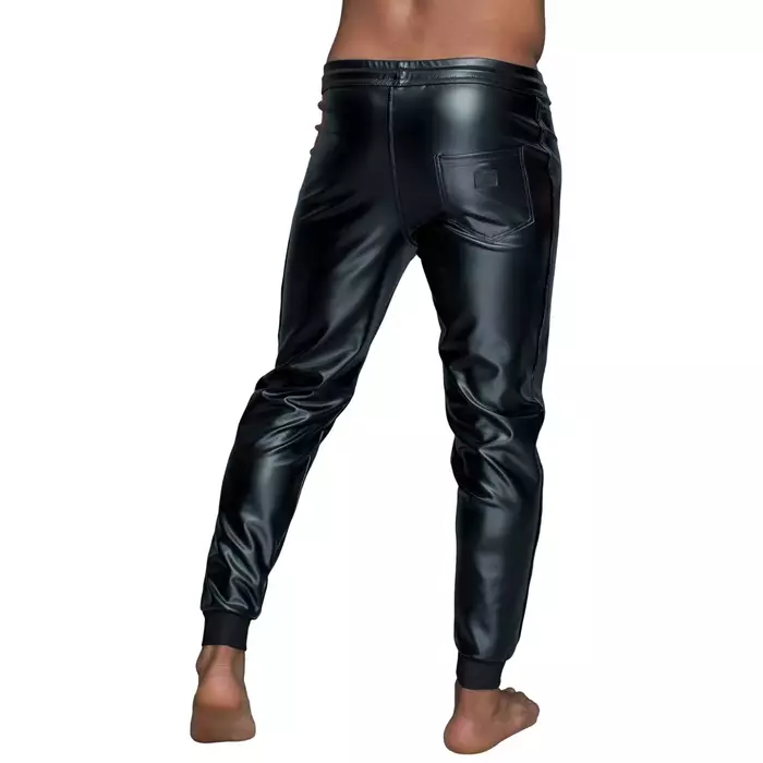 Treggings Noir Men L — Noir treggings power wetlook Photo 4