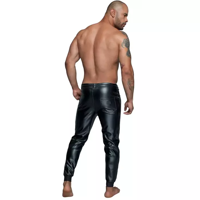 Treggings Noir Men L — Noir treggings power wetlook Photo 5