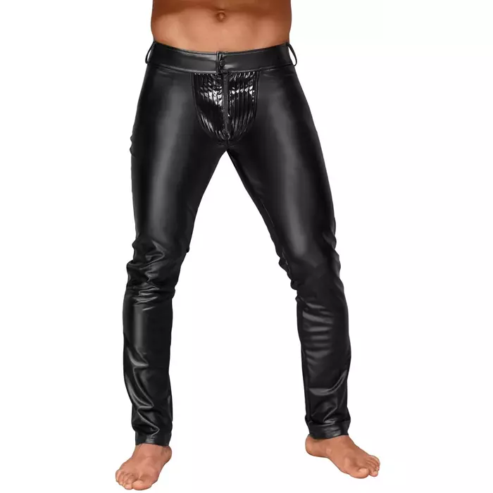 Noir M.Trousers L — мужские обтягивающие брюки с винилом Photo 2