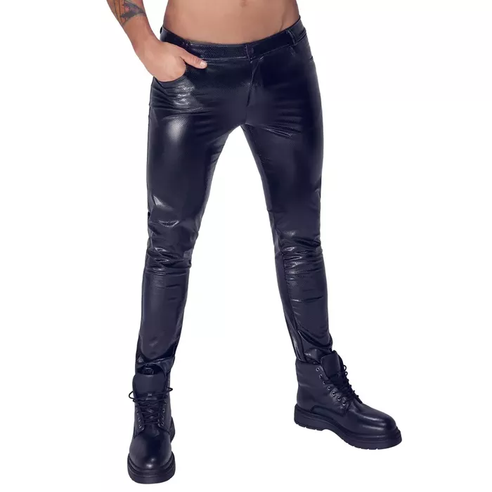Брюки Noir M.Trousers L — прямые брюки под змеиную кожу Photo 2