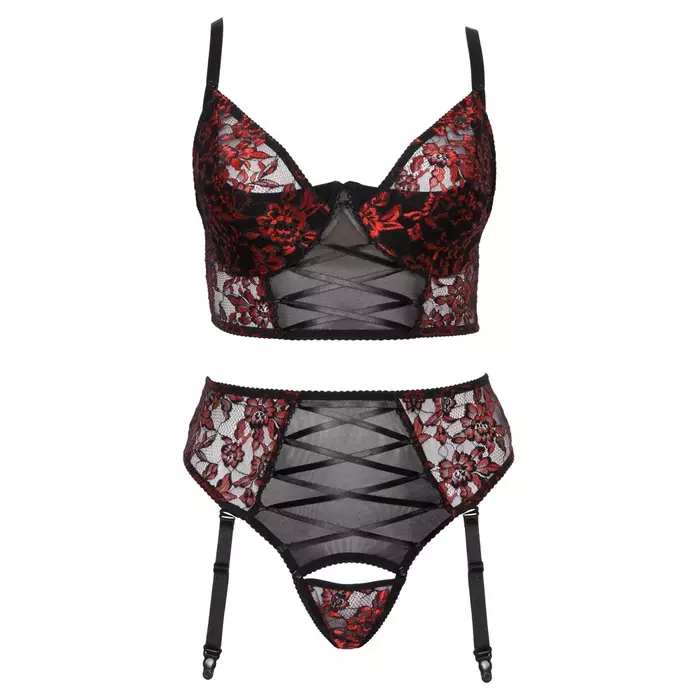 Lingerie set Cottelli Collection longline bra 90C & thong XL Photo 8