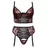 Lingerie set Cottelli Collection longline bra 90C & thong XL Photo 8