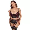 Lingerie set Cottelli Collection longline bra & suspender thong Photo 3
