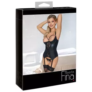 Suspender shirt Abierta Fina 80B/M Black 26330351241