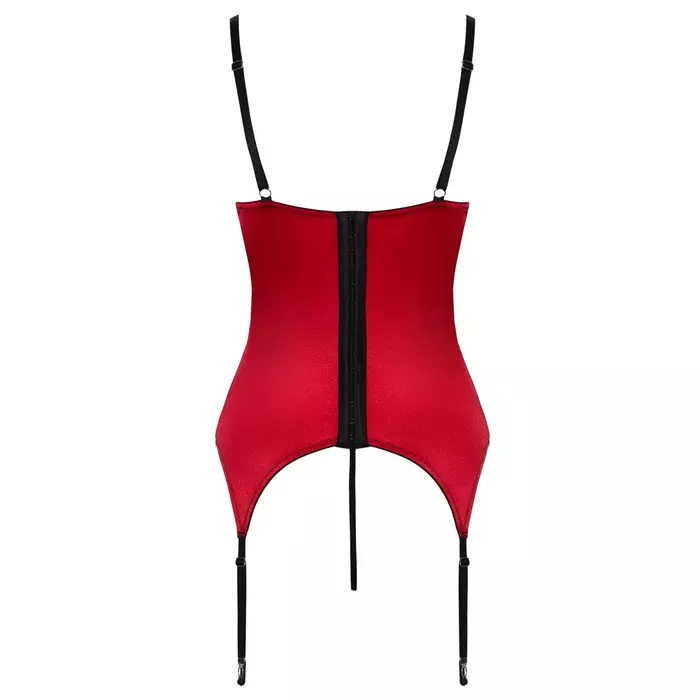 Cottelli Collection cami suspenders set red, size M Photo 7