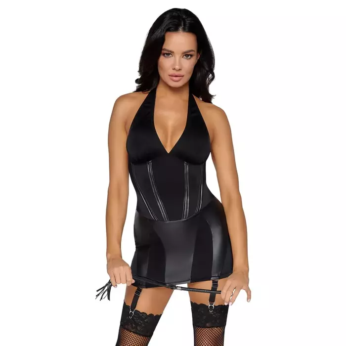 Cottelli Collection Dominatrix dress M – kleita ar zeķturēm Photo 3