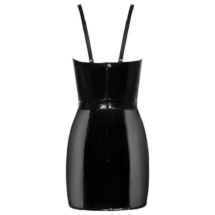Black Level vinyl dress with mesh inserts, size XL Photo 9