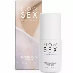 BIJOUX SLOW SEX - SEXUAL MASSAGE OIL WITH CBD 30 ML