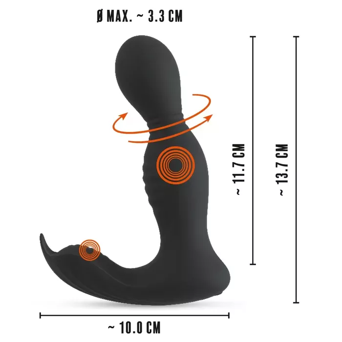 Rebel RC Butt Plug — anal plug with rotation & vibration Photo 13