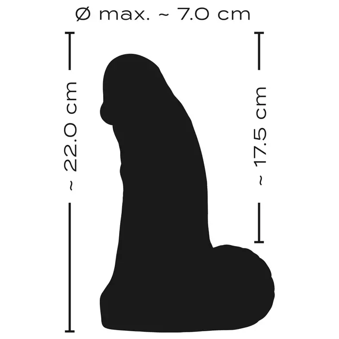 Dildo RealistixXx Real Giant — silicone, 22×7 cm Photo 9