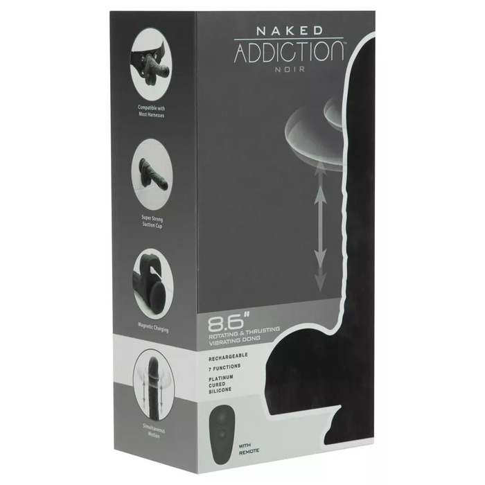 Vibrator Naked Addiction 8.6" Rotating & Thrusting Photo 1