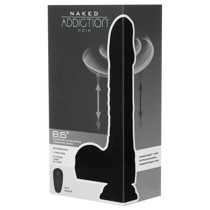 Вибратор Naked Addiction вращающийся и толкающий 8,6" Photo 12