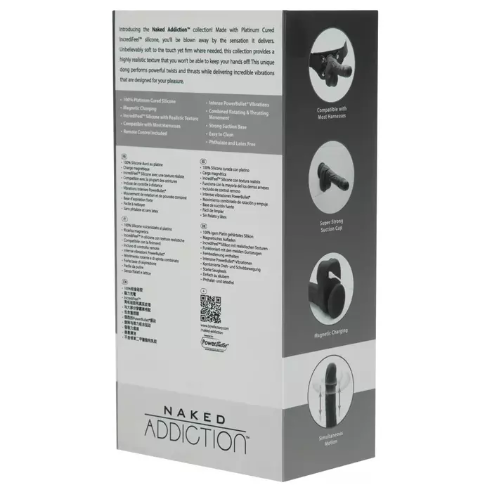 Вибратор Naked Addiction вращающийся и толкающий 8,6" Photo 13