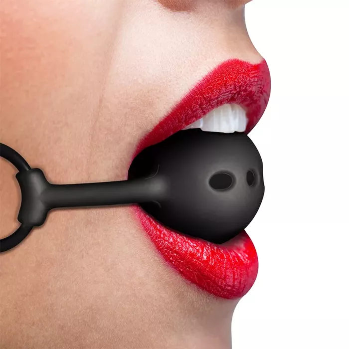 Breathable Silicone Ball Gag fetishsubmissive D-237016