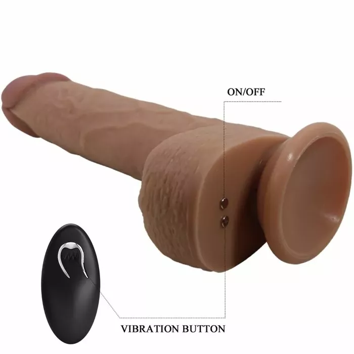 Reālistisks dildo-vibrators pretty love Tommy — 22,5 cm Photo 6
