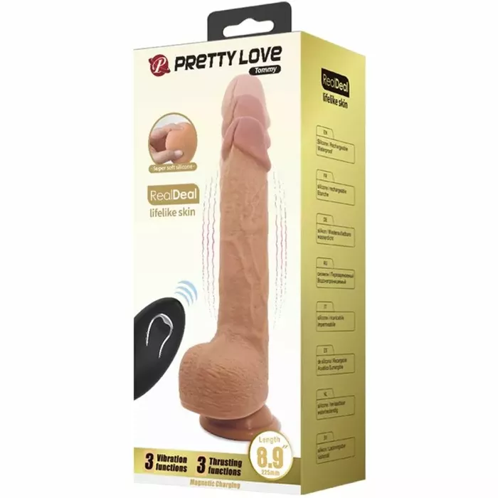 Reālistisks dildo-vibrators pretty love Tommy — 22,5 cm Photo 7